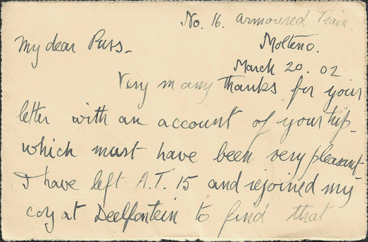 1902 Anglo Boer War South Africa Postal History