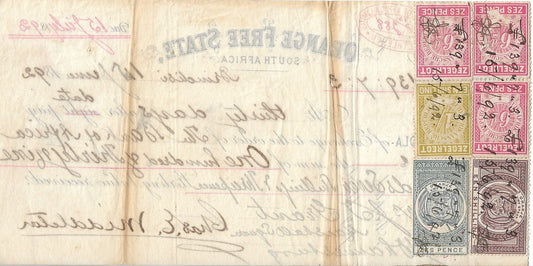 ZAR Sez Penny 1895 stamps